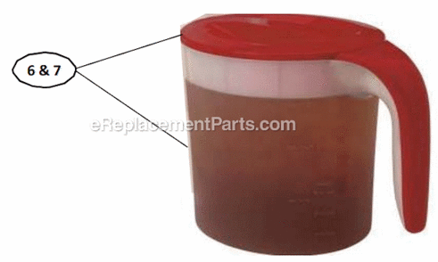 Page A Diagram and Parts List for TM70W  Mr Coffee Tea Brewer